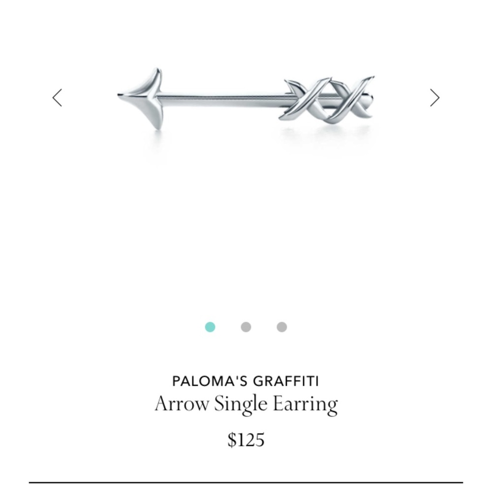 Tiffany and Co. single arrow earring.